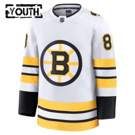 Lasten NHL Boston Bruins Pelipaita 2025-26 Fanatics Premium David Pastrnak Vieras Valkoinen